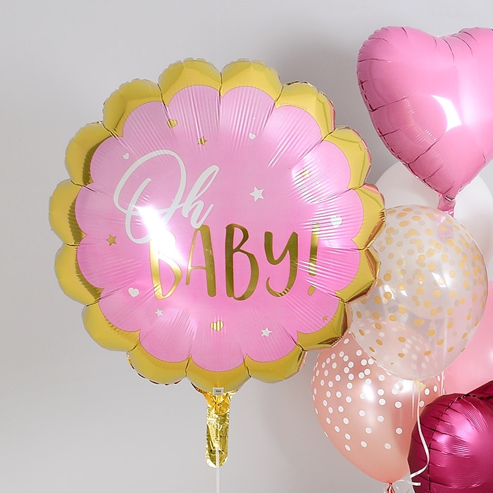 은박풍선 Oh BABY 핑크 슈퍼쉐입 은박풍선 Oh BABY 핑크 슈퍼쉐입