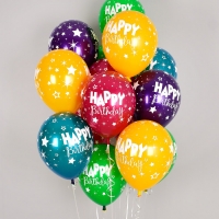 헬륨풍선 듀오벌룬 생일판타지 혼합 10개묶음