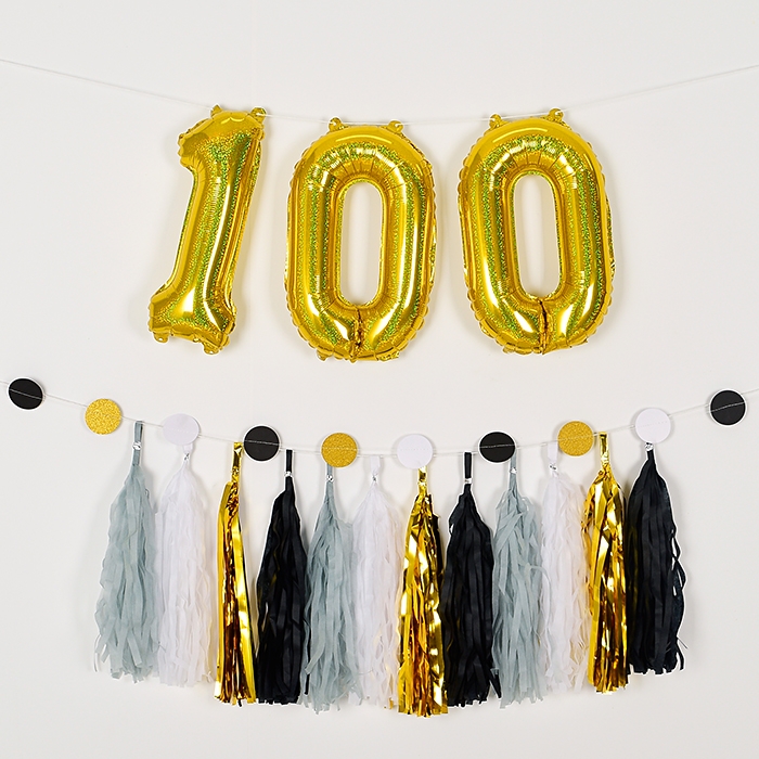숫자은박풍선세트 100 홀로그램 골드 숫자은박풍선세트 100 홀로그램 골드