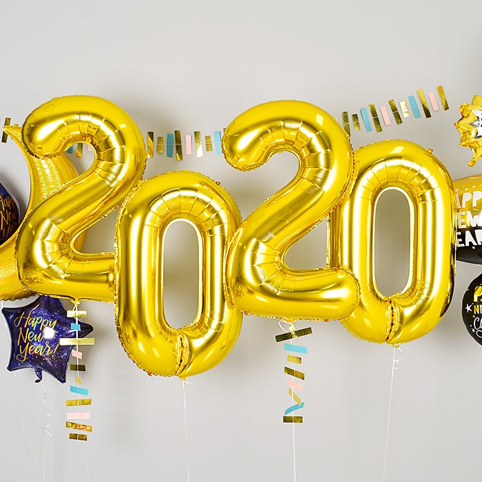 은박헬륨풍선 2020 대 골드 은박헬륨풍선 2020 대 골드