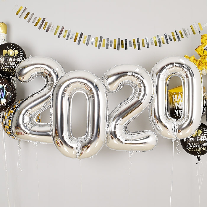 은박헬륨풍선 2020 대 실버 은박헬륨풍선 2020 대 실버