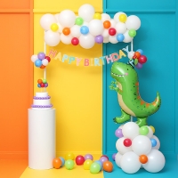 레인보우 생일파티장식세트 [은박풍선선택] 온라인한정